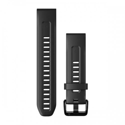 Garmin Acc, fenix 7S, 20mm QuickFit Black Silicone Band image 1