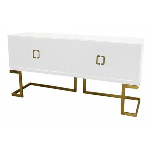 Sideboard DKD Home Decor White Metal Poplar (178 x 50 x 90 cm) image 1