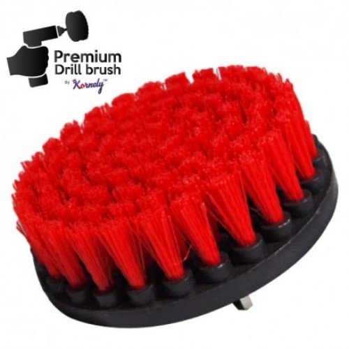 Профессиональная щетка Premium Drill Brush 3шт.- жесткий, красный, 13цм. image 1