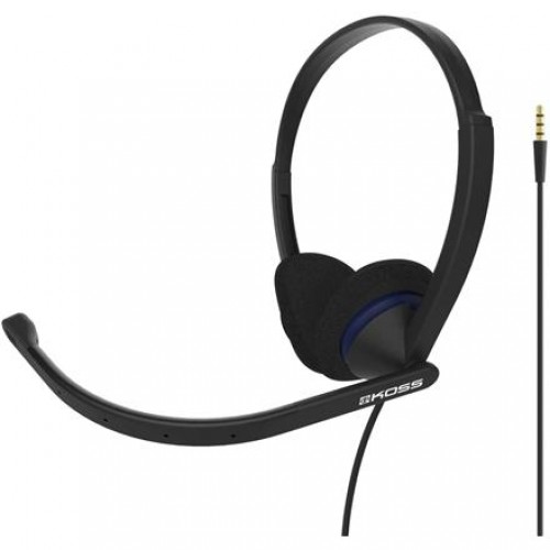 Koss Communication Headsets CS200i On-Ear, Microphone, Noice canceling, 3.5 mm, Black image 1
