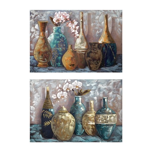 Painting DKD Home Decor Vase 120 x 3 x 80 cm Traditional (2 Units) image 1