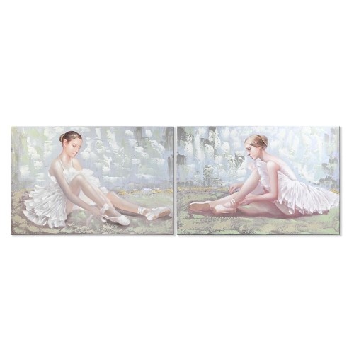 Painting DKD Home Decor 120 x 3 x 80 cm Ballet Dancer Traditional (2 Units) image 1