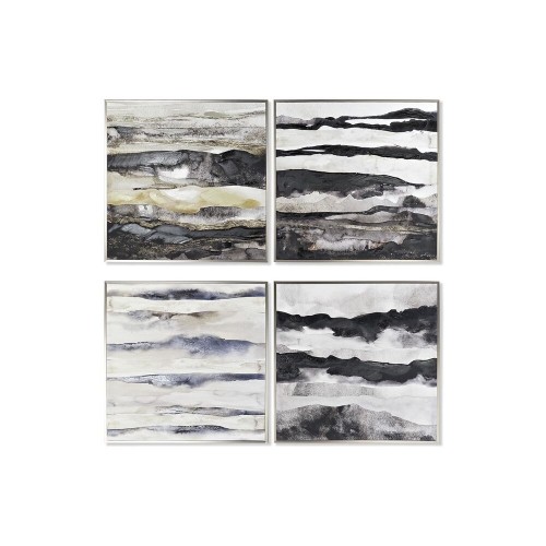 Painting DKD Home Decor 79 x 2,5 x 79 cm Abstract Modern (4 Pieces) image 1