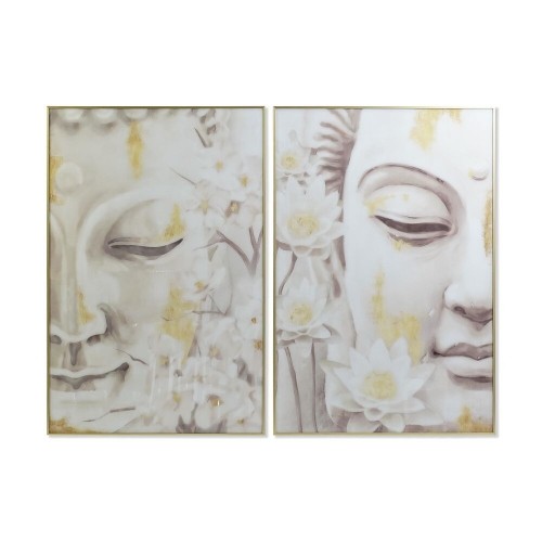 Painting DKD Home Decor Buddha 80 x 4 x 120 cm Oriental (2 Units) image 1