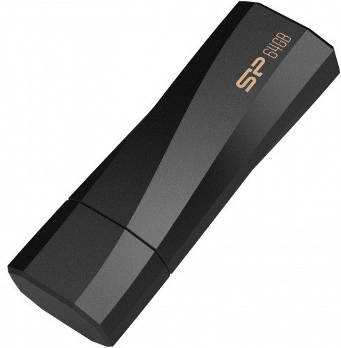 Silicon Power flash drive 64GB Blaze B07 USB 3.2, black image 1