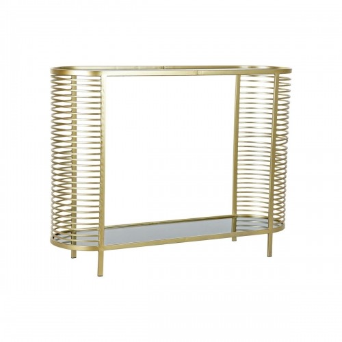 Console DKD Home Decor Golden Metal Crystal 106,5 x 31 x 79,5 cm image 1