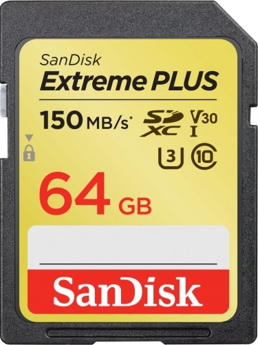 Sandisk memory card SDXC 64GB Extreme Plus image 1