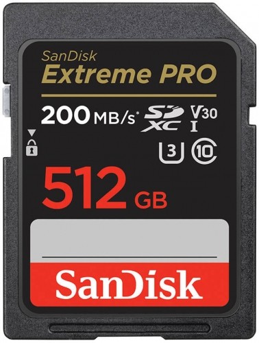 Sandisk memory card SDXC 512GB Extreme Pro image 1
