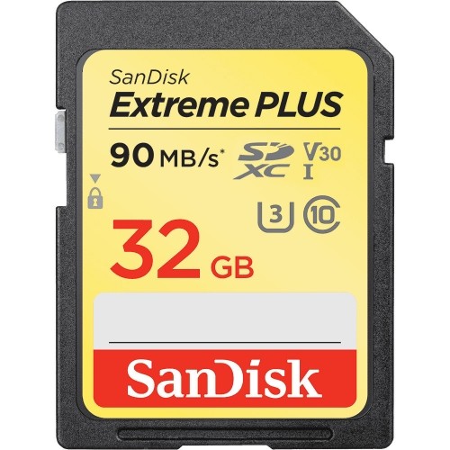 Sandisk memory card SDHC 32GB Extreme Plus image 1