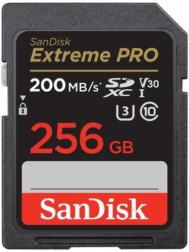 Sandisk memory card SDXC 256GB Extreme Pro image 1