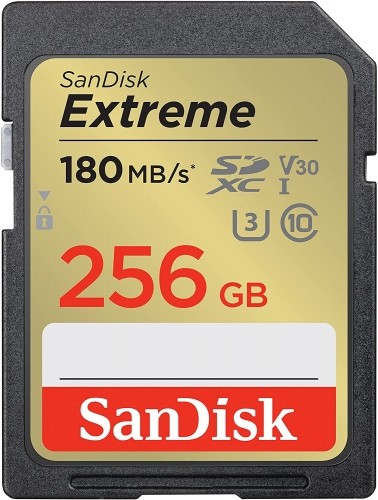 Sandisk memory card SDXC 256GB Extreme image 1