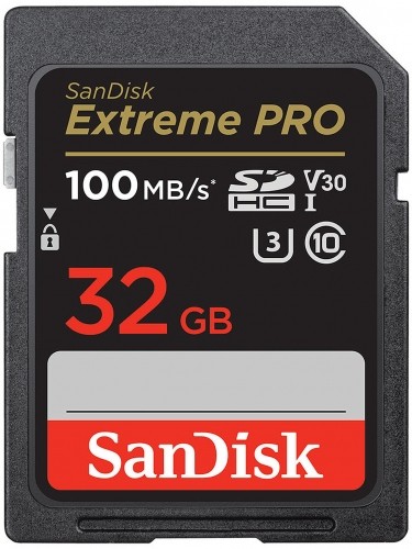 Sandisk memory card SDHC 32GB Extreme Pro UHS-I V30 image 1