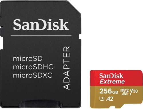 Sandisk карта памяти microSDXC 256GB Extreme + адаптер image 1