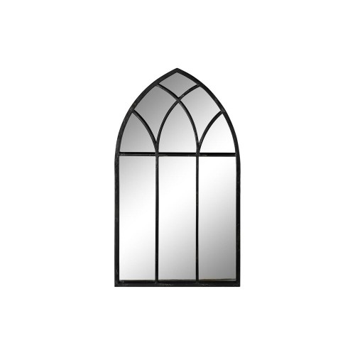 Настенное зеркало DKD Home Decor Чёрный Металл Окна (36 x 2 x 65 cm) image 1