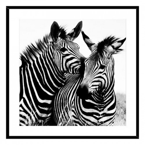Versa Glezna Zebra Stikls (2 x 50 x 50 cm) image 1