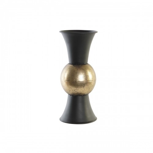 Vase DKD Home Decor Black Metal Copper Vintage 14 x 14 x 32 cm image 1