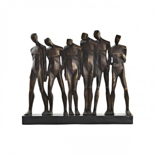 Decorative Figure DKD Home Decor Black Copper Resin Persons Modern (40 x 10,5 x 34,5 cm) image 1