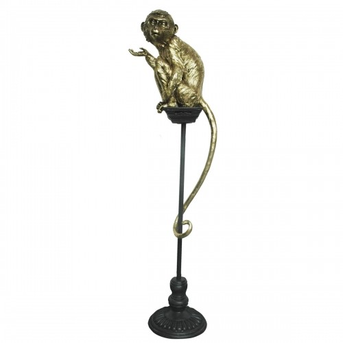 Decorative Figure DKD Home Decor Golden Metal Resin Colonial Monkey (32 x 21 x 105 cm) image 1