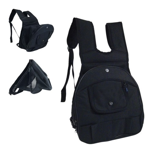 Pet Backpack Gloria Kangaroo Melns Paplašināms (30 x 20 x 34 cm) image 1