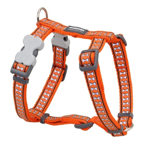 Dog Harness Red Dingo Bone Reflective 25-39 cm Orange image 1