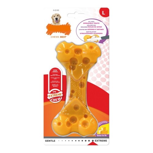 Dog chewing toy Nylabone Dura Chew Cheese Size L Nylon image 1