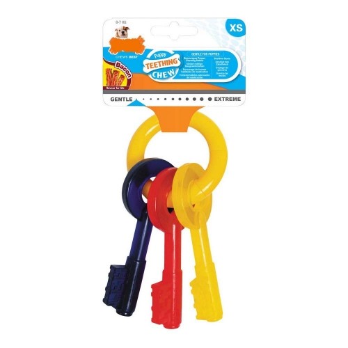 Dog teether Nylabone Atslēgas Bacon Neilons Termoplastisks XS izmērs Kucēni image 1