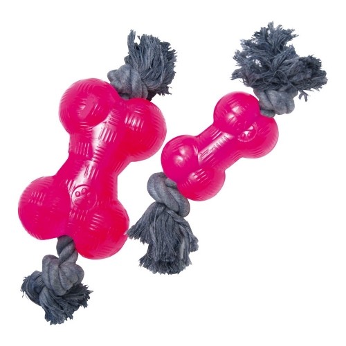 Dog teether Gloria TPR Ar auklu Rozā M Izmērs (14 cm) image 1