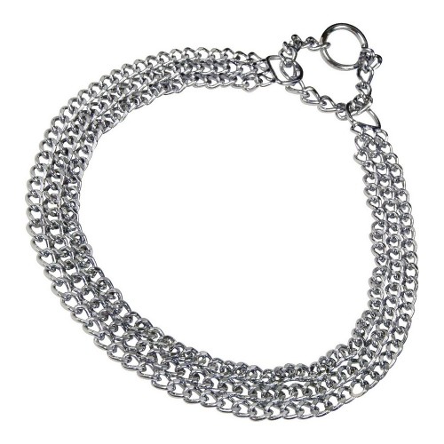 Dog collar Hs Sprenger Silver 2 mm Triple Links (55 cm) image 1