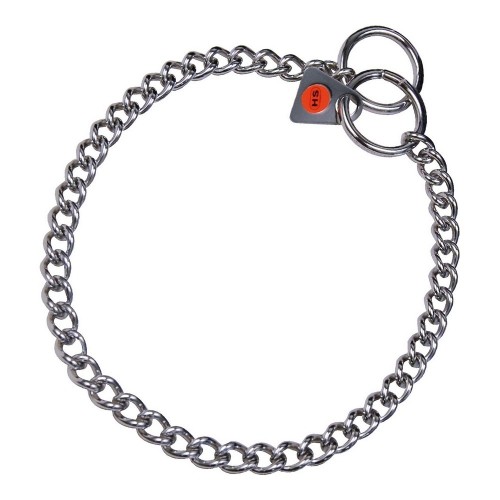 Dog collar Hs Sprenger Silver 2 mm Links Twisted (50 cm) image 1