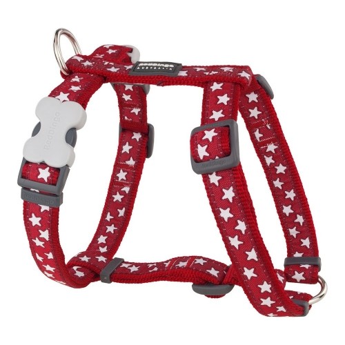 Dog Harness Red Dingo Red Star White 37-61 cm image 1