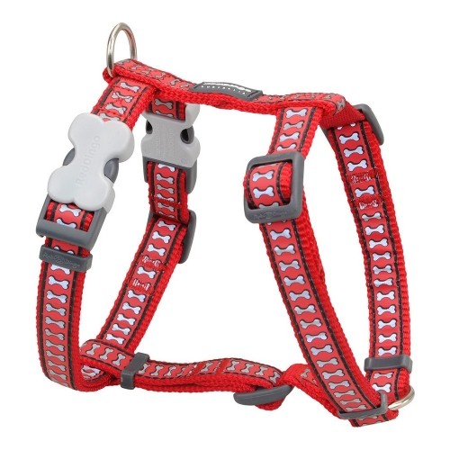 Dog Harness Red Dingo Red Bone Reflective 30-48 cm image 1