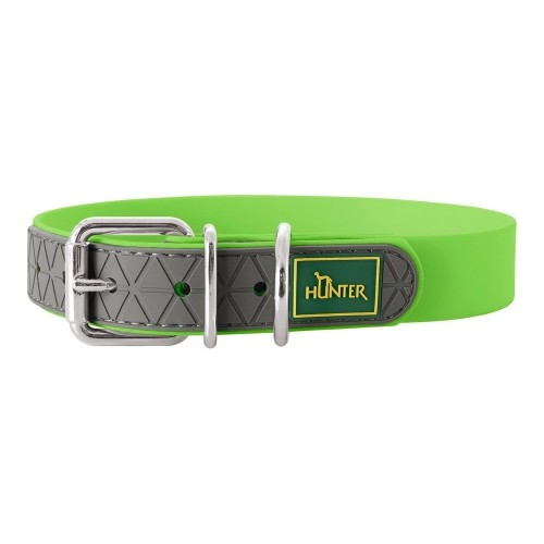 Dog collar Hunter Convenience Green Size M/L (42-50 cm) image 1