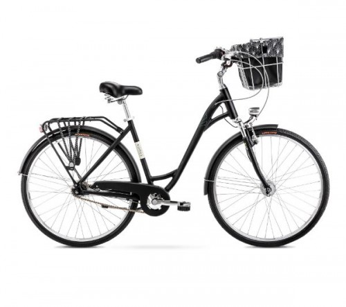 Romet Art Deco Lux черный + корзина (AR) 2228550 20L велосипед image 1