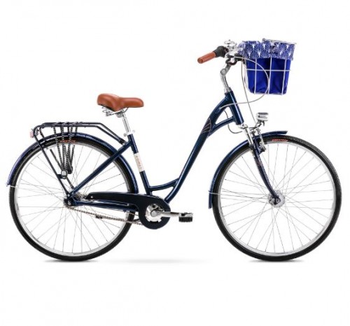 Romet Art Deco Lux синий + корзина (AR) 2228548 20L велосипед image 1