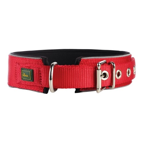 Dog collar Hunter Neoprene Reflect Red (39-46 cm) image 1