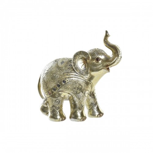Декоративная фигура DKD Home Decor Слон Позолоченный Смола (24 x 10 x 24 cm) image 1