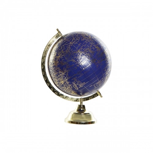 Земной глобус DKD Home Decor Синий Позолоченный Металл (27 x 25 x 36 cm) image 1