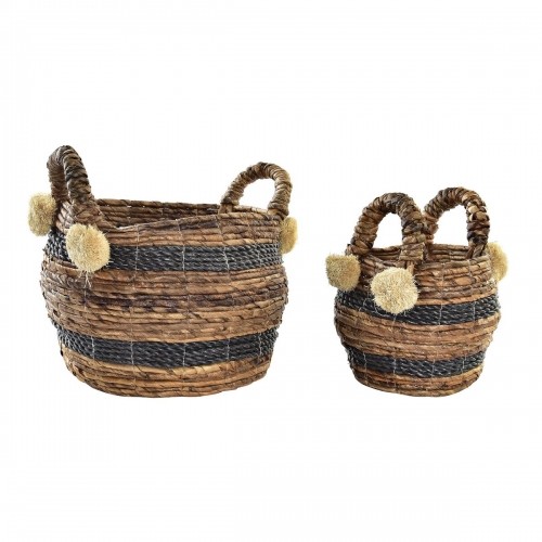 Basket set DKD Home Decor Colonial Fibre (31 x 31 x 33 cm) image 1