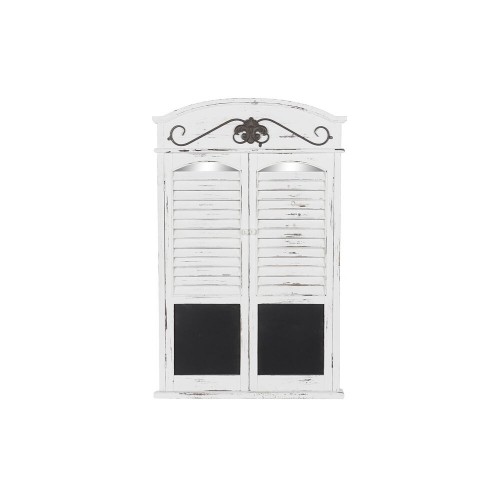 Wall mirror DKD Home Decor Mirror Black Wood Windows White (60 x 7 x 94 cm) image 1