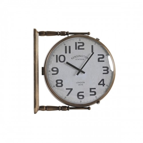 Wall Clock DKD Home Decor Crystal Golden White Iron (36 x 9 x 38 cm) image 1