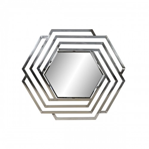 Настенное зеркало DKD Home Decor Стеклянный Серебристый Нержавеющая сталь Shabby Chic (71 x 2 x 81 cm) image 1