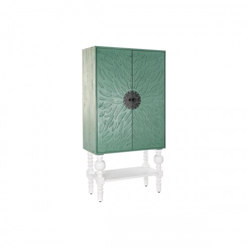 Шкаф DKD Home Decor Металл Деревянный бирюзовый Белый (106 x 48 x 208 cm) image 1