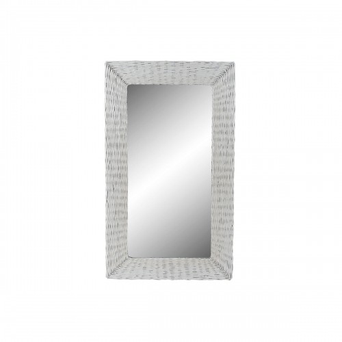 Sienas spogulis DKD Home Decor Stikls MDF Balts pīts Cottage (87 x 147 x 4 cm) (87 x 4 x 147 cm) image 1