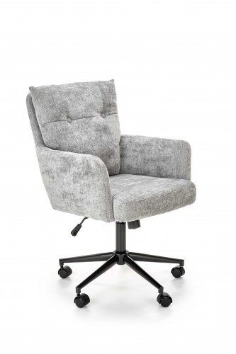 Halmar FLORES swivel armchair, light grey image 1