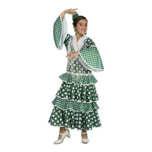 Costume for Children My Other Me Giralda Green Flamenco Dancer image 1