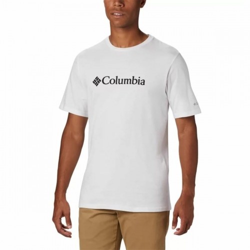 Спортивная футболка с коротким рукавом Columbia Basic Logo Белый image 1