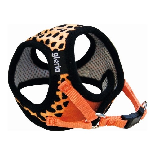 Dog Harness Gloria Leopard 17-22 cm Orange XS size image 1