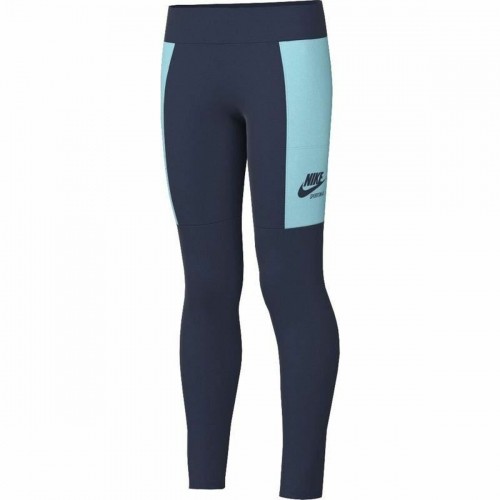 Sports Leggings for Children Nike Sportswear Heritage Blue image 1