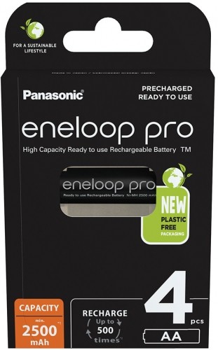 Panasonic Batteries Panasonic eneloop аккумулятор Pro AA 2500 4BP image 1