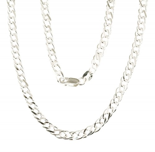 Серебряная цепочка Ромб 4 мм , алмазная обработка граней #2400098, Серебро	925°, длина: 70 см, 20.3 гр. image 1